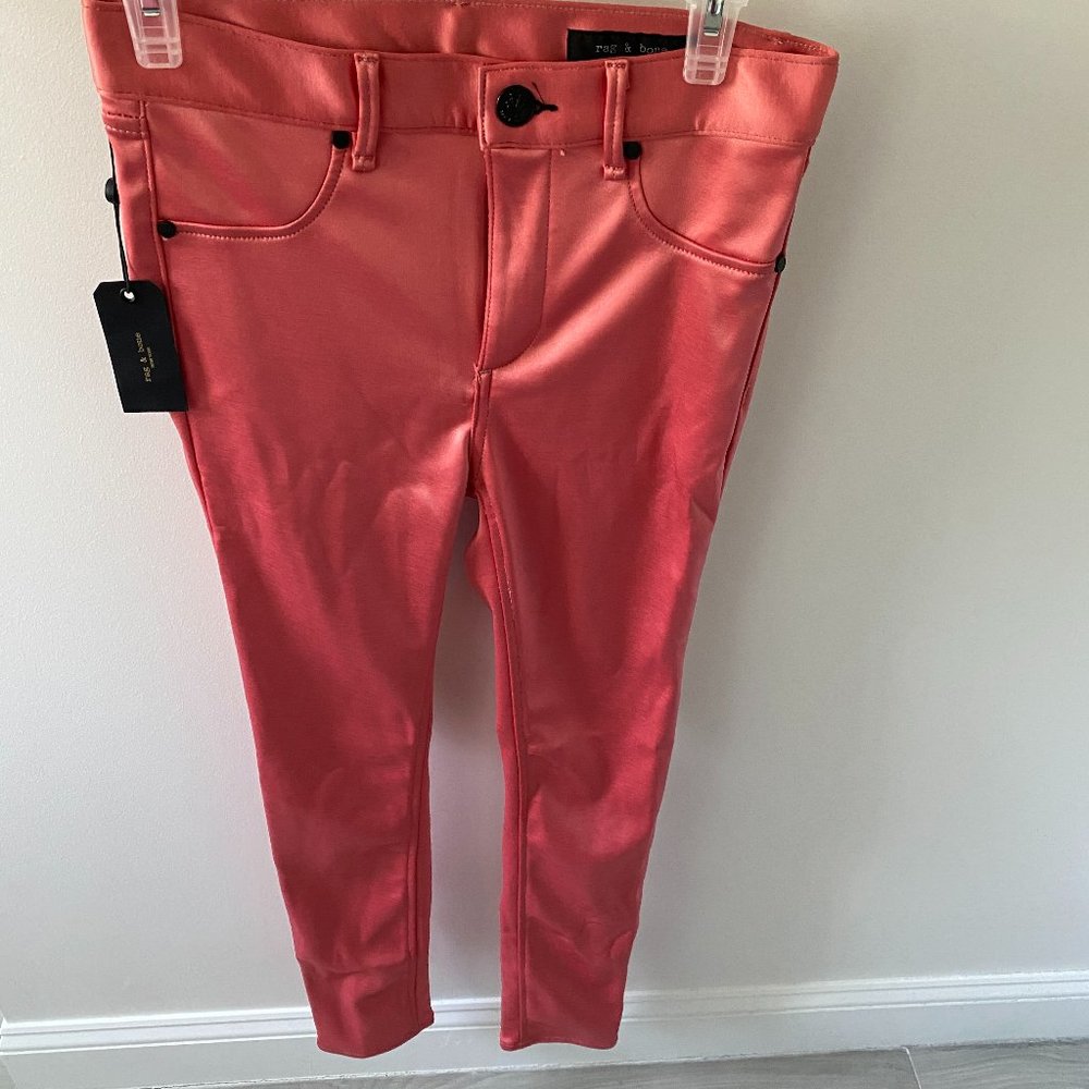 NWT Rag & Bone Washed Red High Rise Skinny Jeans Size 25 - Picture 3 of 16